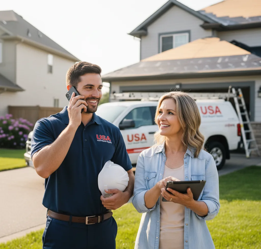 USA Roof Repair Experts customer support in Otto